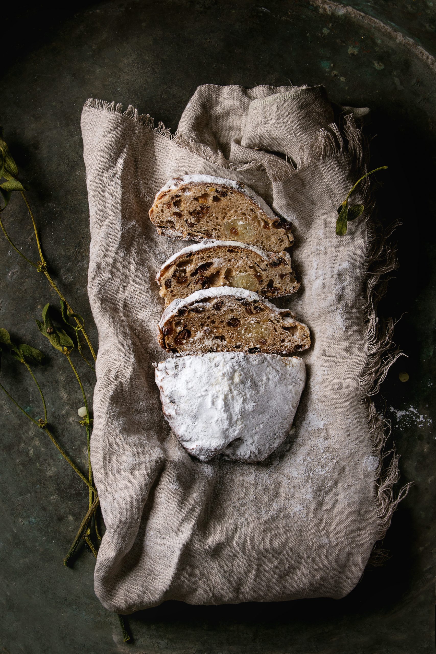 Christmas cake stollen